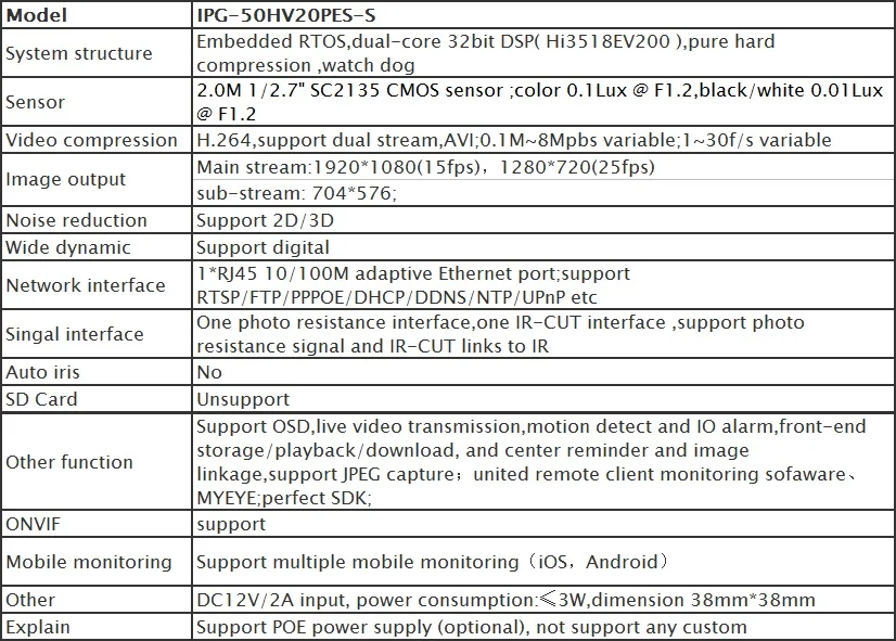SC2135+Hi3518E-4