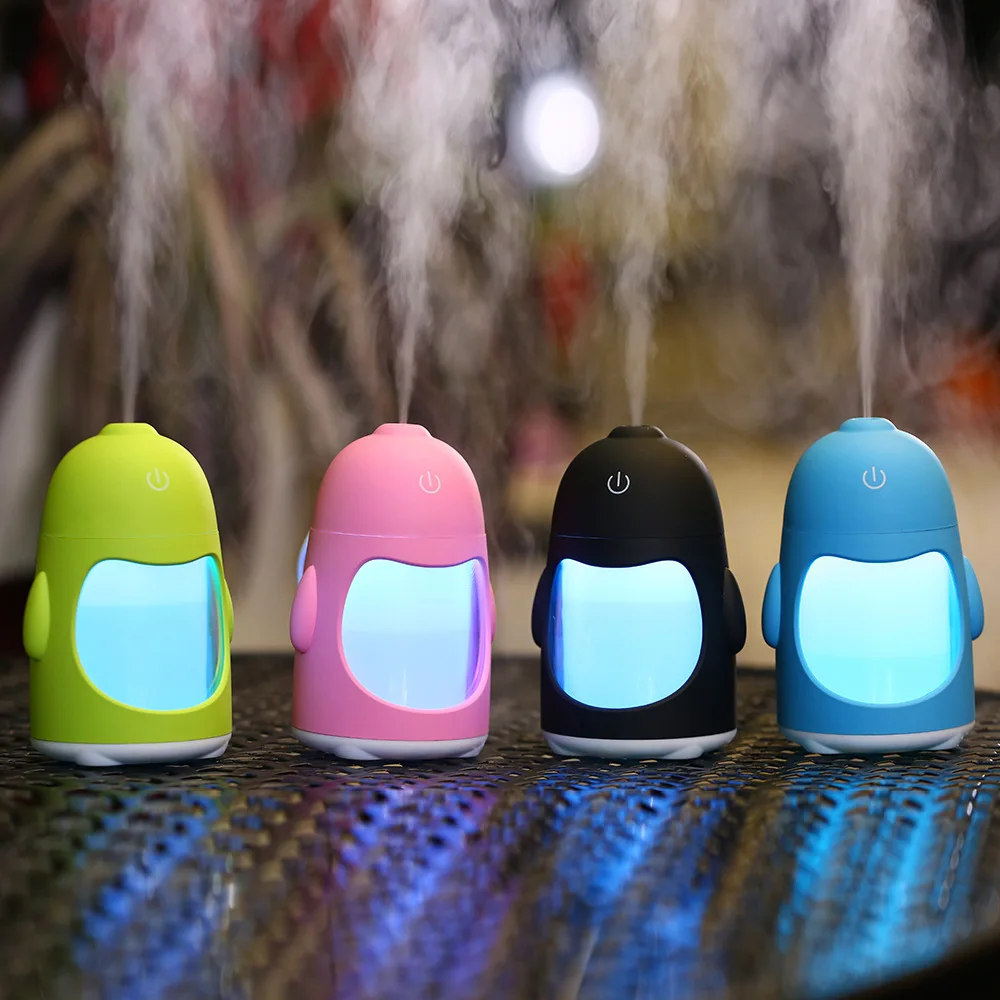 

Eco-friendly Air Purifier Green Naturally Atomization Humidifier Natural Evaporation Humidifying Machine Penguin