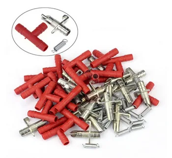 

DHL 2000set high quality Automatic Nipple Water Feeder+T Tubing + Spring Waterer Drinker Poultry Rabbits Nouse Feeder Drinker