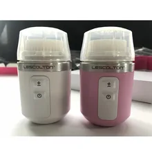 Lescolton, Ультразвуковая электрическая Водонепроницаемая ротарная Очищающая щетка для лица, зарядка через usb, очищающее средство для пор, Спа скруббер массажер