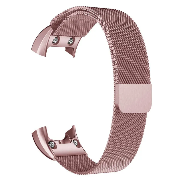 Замена Миланской магнитного ремешок для часы Garmin Vivosmart HR ремешок для наручных часов Нержавеющая сталь Band для Vivosmart HR Браслет с инструмент - Цвет: Rose pink