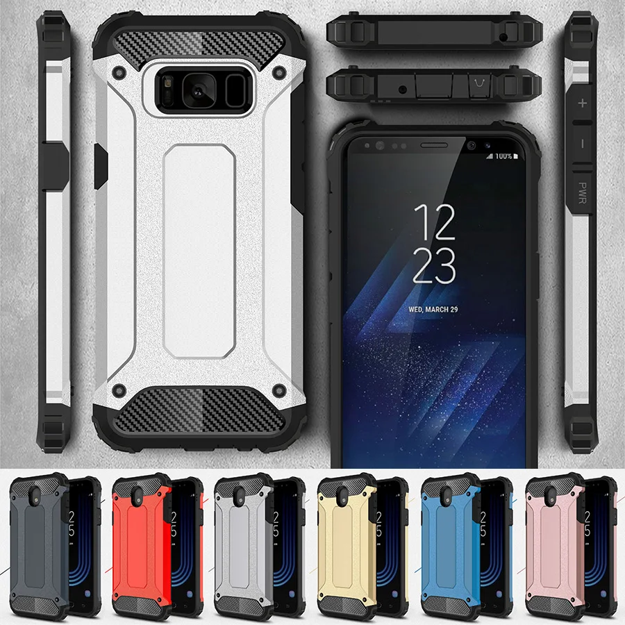 

Armor for Samsung Note 8 Case Rugged Soft TPU Phone Back for Galaxy S5 S6 S7 edge S8 S9 Plus Cover Note 4 5 Slim Military Luxury