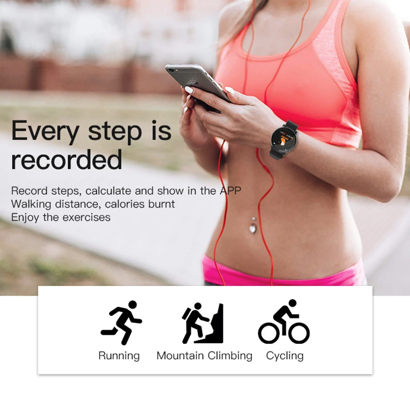  Cobrafly W8 smart watch blood pressure fitness tracker watch heart Rate Sleep Monitor Smart Sport W - 33046751957
