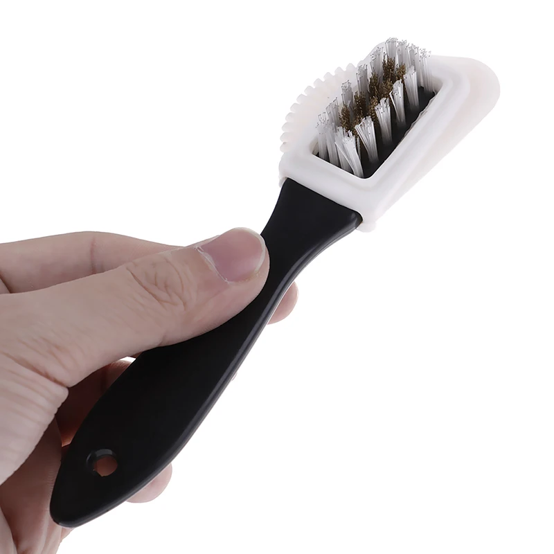 3 Side Suede Shoe Brush Cleaning Brush And Rubber Eraser Set Black S Shaped Shoes Cleaner For Suede Nubuck Boot Shoe