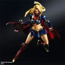 30cm Toys Play Arts Kai Superwoman SUPERGIRL Superman Boxed DC Action Figures Model Superwomen
