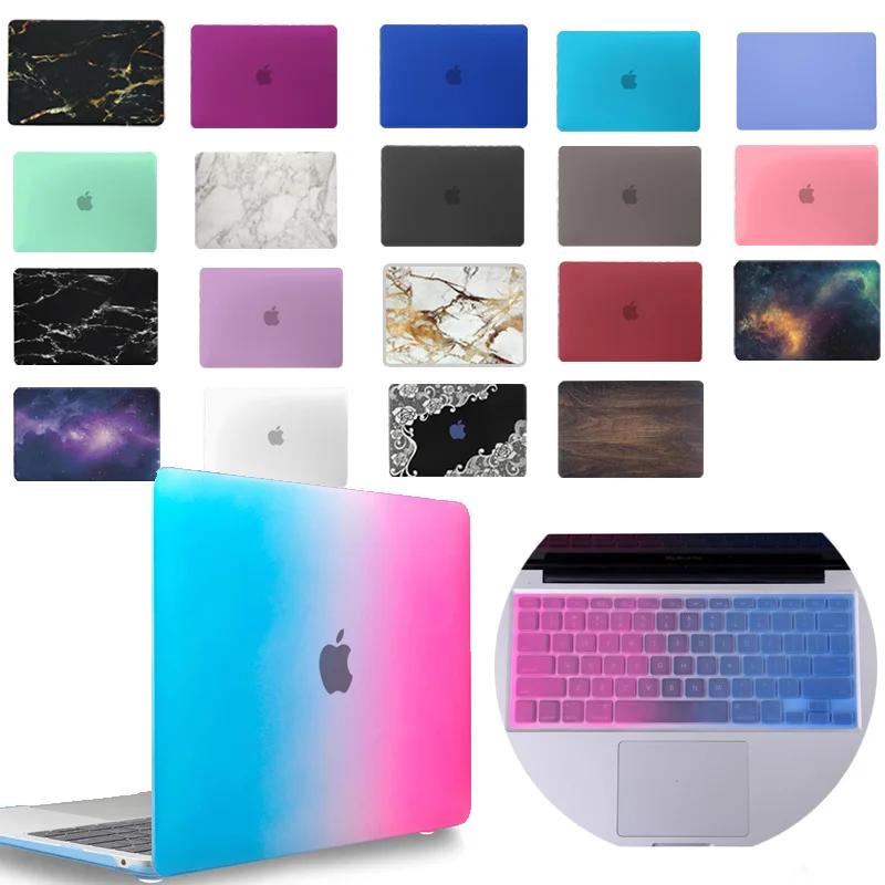Матовый жесткий защитный чехол для ноутбука KK & LL + клавиатуры Apple MacBook Air Pro Retina 11 12