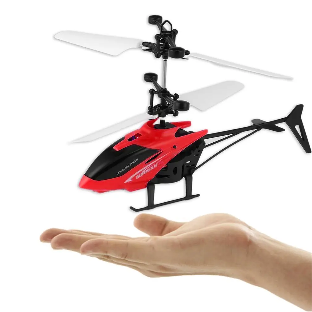 RC Infrared Induction Plane Aircraft Flying Toys with Remote Control LED Flashing Light Floating Flight For Kids RC Helicopter