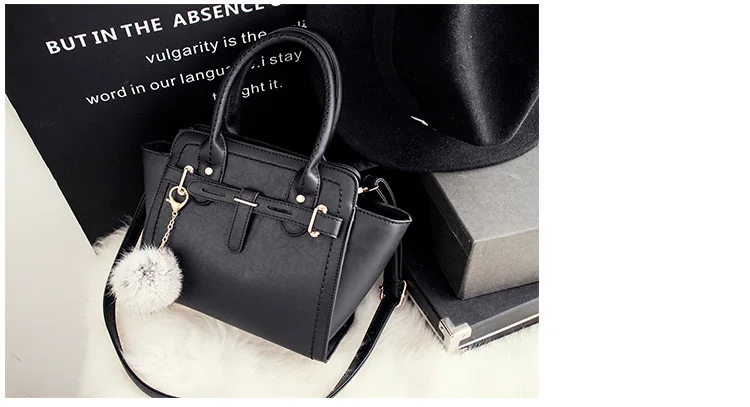 Women Handbag PU Leather Shoulder Tote Bag Fashion Girls Messenger Crossbody Hand Bags Solid Color For Lady Female (13)