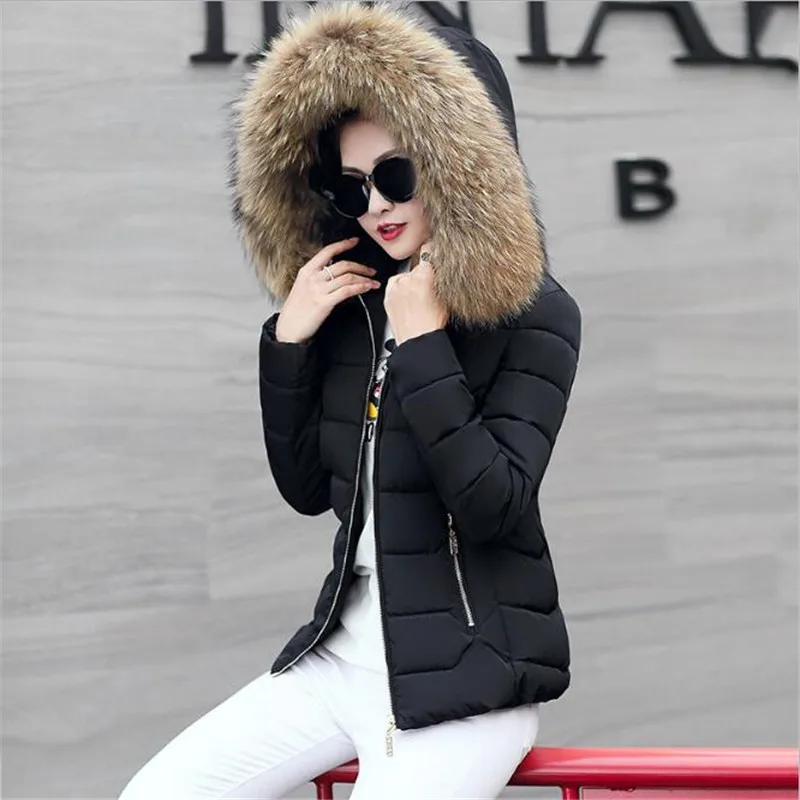 2018 новая зимняя куртка Для женщин искусственного меха парка с капюшоном пальто женский с длинным рукавом толстые Теплая зимняя одежда