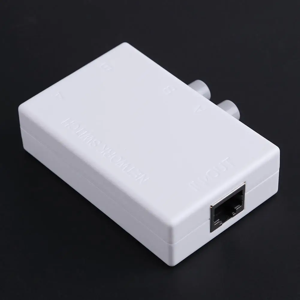 Для Mini 2 Port RJ45 Lan Hub Switch di Rete Box Компьютер Ethernet Интернет|Компьютерные кабели и