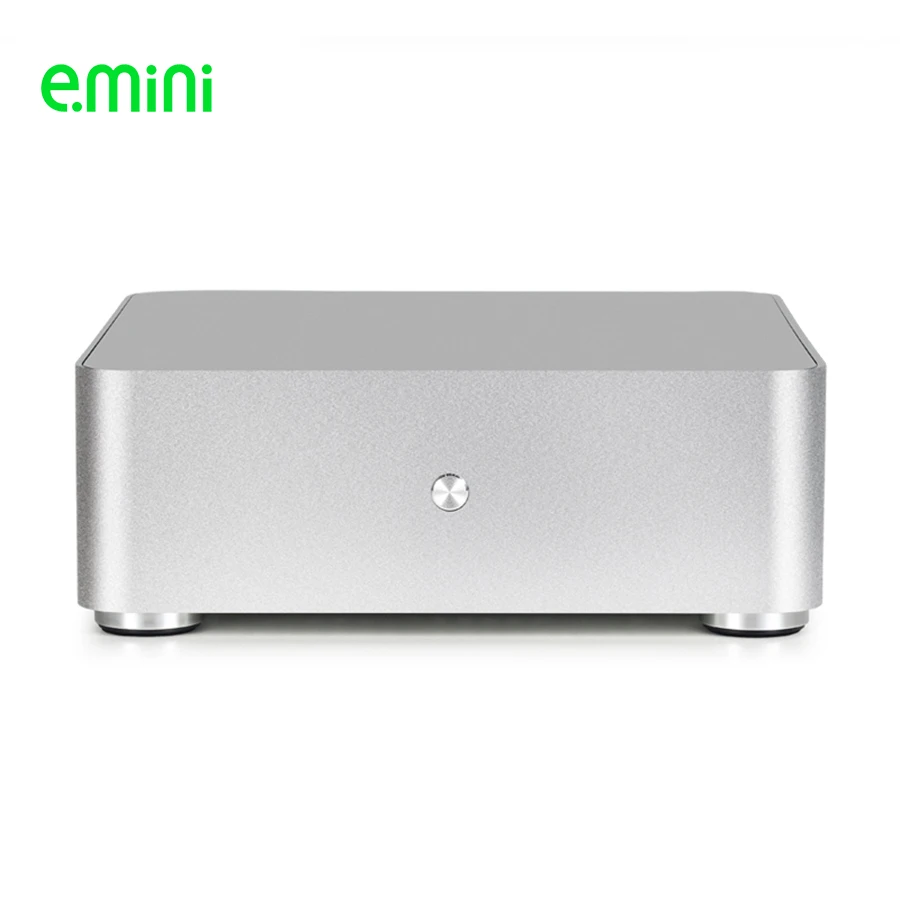 E.MINI H65S Mini ITX корпус компьютера алюминиевый для настольного ПК с двумя USB2.0 офиса