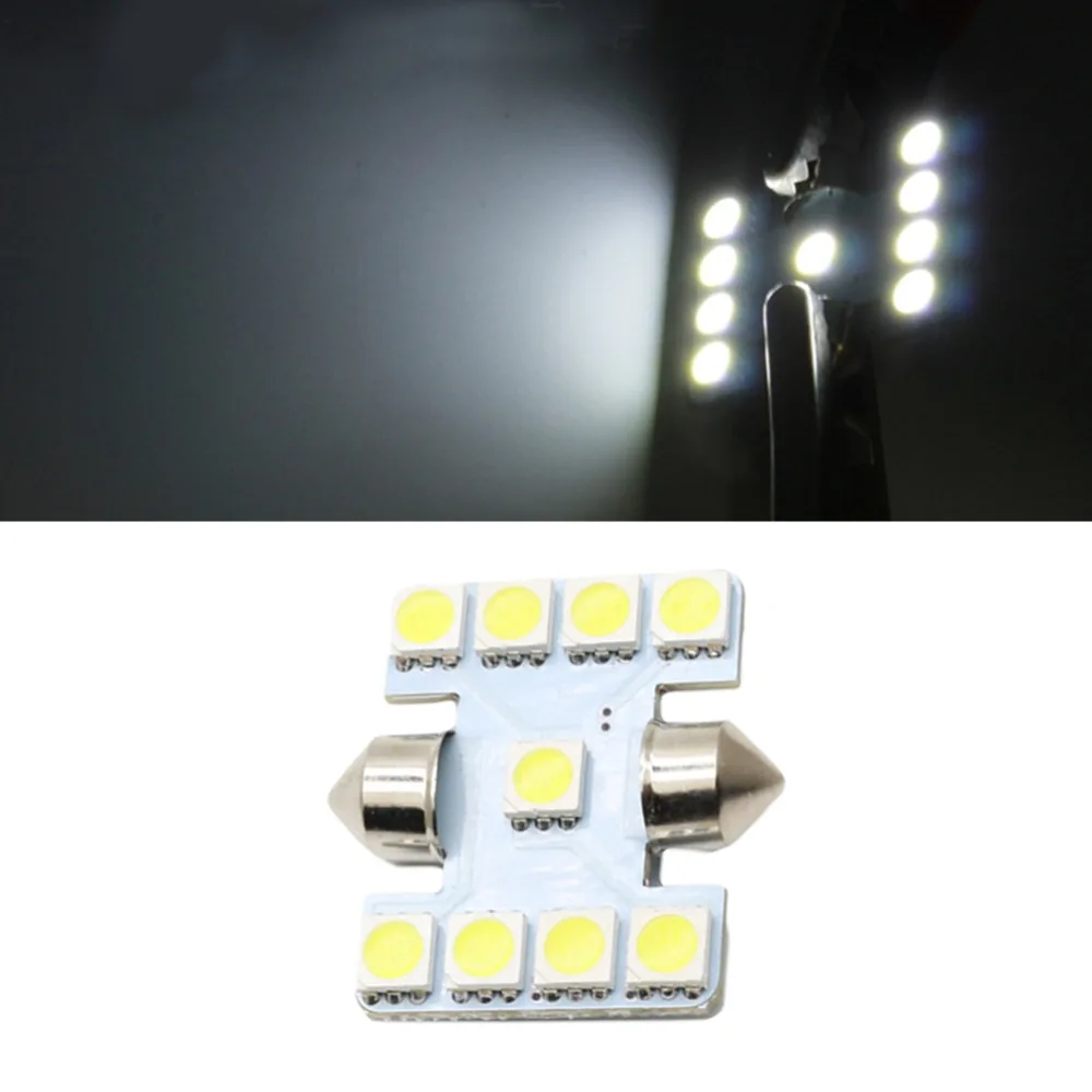 Новый стиль Высокое качество 31 мм 5050SMD 9LED Авто купольная гирлянда для интерьера