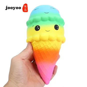 

PU Material 23cm Multicolored Simulation Ice Cream Model Toy Slow Rebound Toy jooyoo