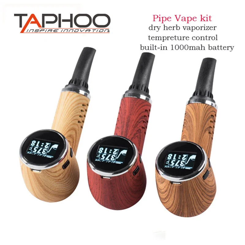 Original TAPHOO PipeVape herbal vaporizer smoking pipe vaporizer dry herb electronic cigarette herbal e cigarettes vapor