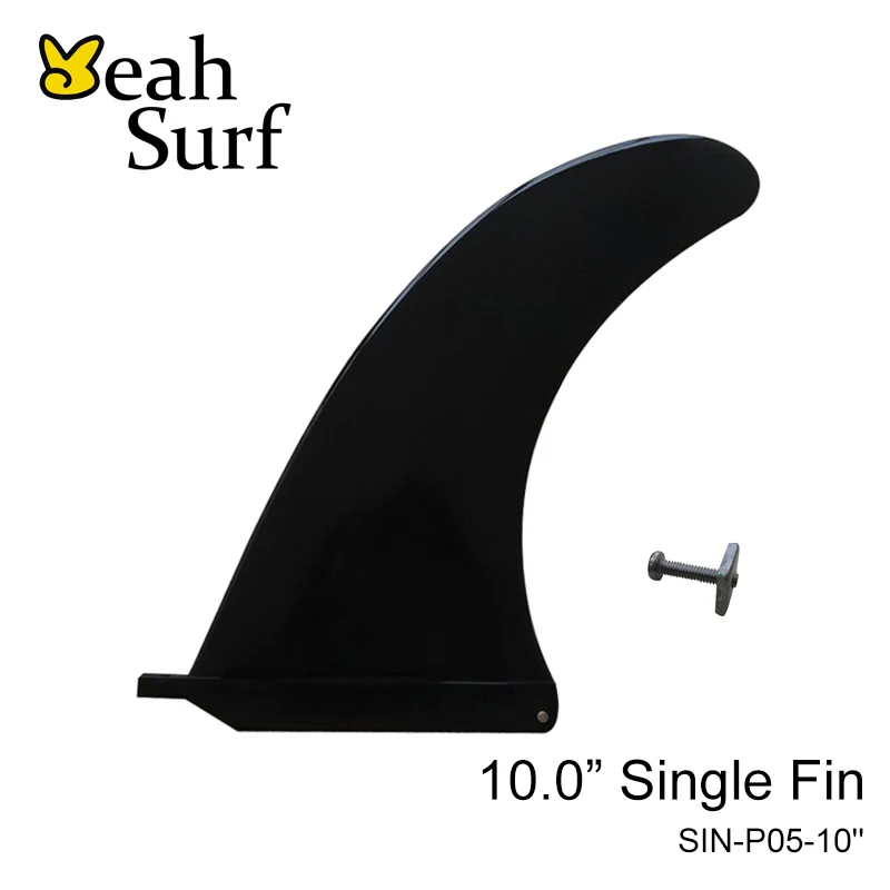 Surfboard Fins Black Nylon Plastic Single Fins 10 Length Surfing Fins Surfboard Fins Black Nylon Plastic Single Fins 10 Length Surfing Fins