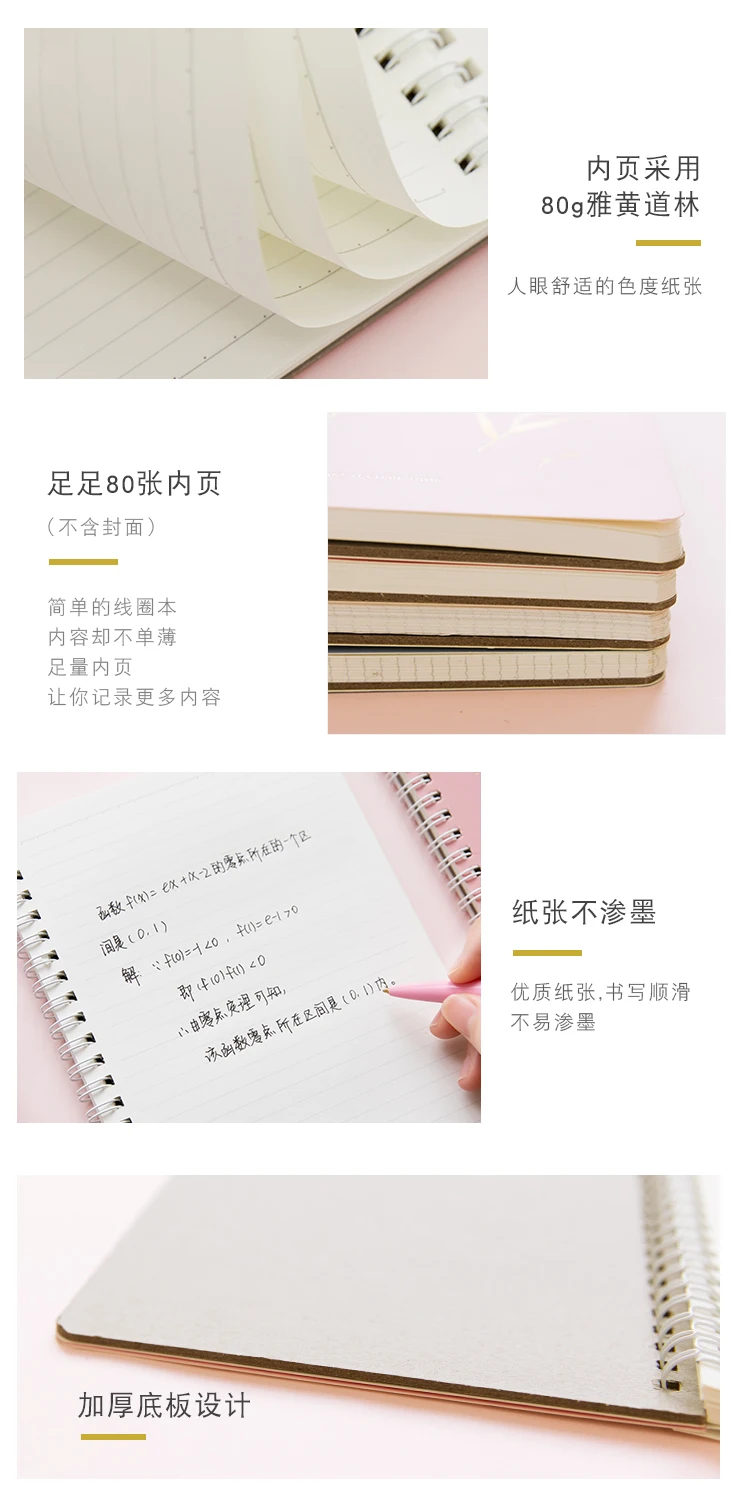 Sakura Coil notebook Подкладка/зернистая Бумажная книга 80 листов креативные школьные офисные принадлежности канцелярские принадлежности 4 шт./партия