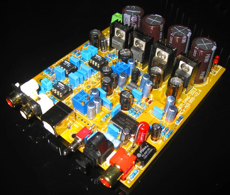 WM8805 + AD1955 + PCM2704 Coaxial + Fiber + USB DAC Kits Audio Decoder ...