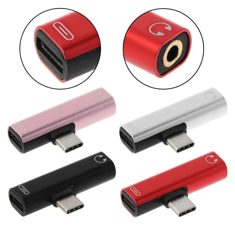 

Type C Connector Splitter Charger Audio Headphone Adapter Aux Audio Jack Adapter Headphone Converter For Xiaomi 6 6X 8 Note3 Mix