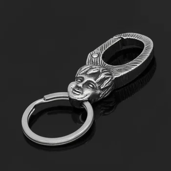 

VikingCeltic 316L stainless steel child face keychain