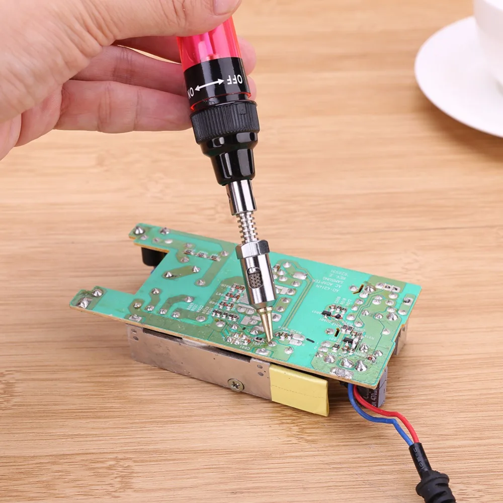 

Electronics Soldering Iron Gas Soldering Iron Pen Shaped Cordless DIY Butane Gas Gun Welding Torch Tip Tool Transparent