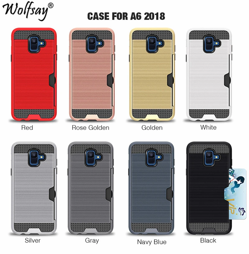 

Wolfsay Cover For Samsung Galaxy A6 2018 Case A600 Soft Slim Silicone Plastic Case For Samsung Galaxy A6 2018 Fundas Card Slot