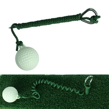Hot! Rope Golf Driving Ball Swing Hit Practice Ball with RodeTraining Aid Ball Convenient Retractable Golf Ball Rope
