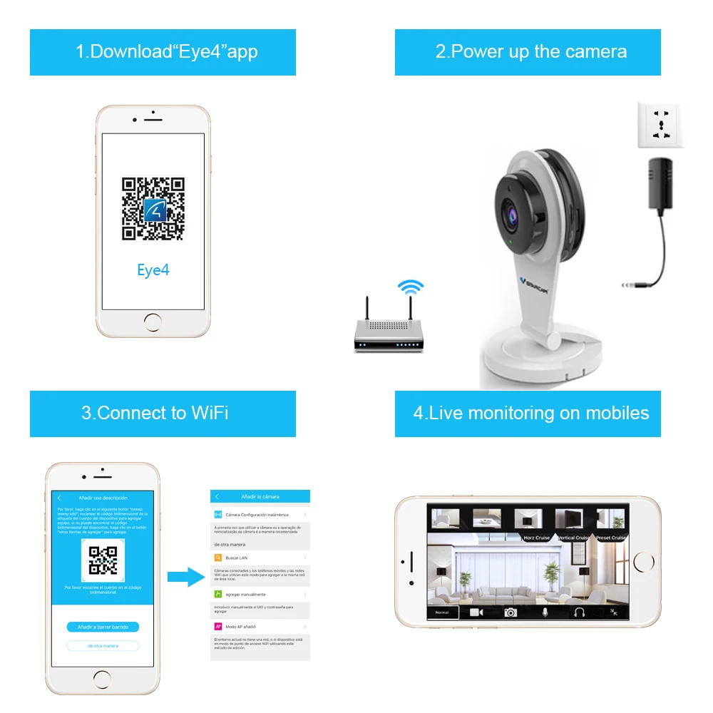  Vstarcam G96 720P HD IP Camera Wireless Network CCTV Camera IR-Cut Two Way audio Mini Wifi Security - 32902236422