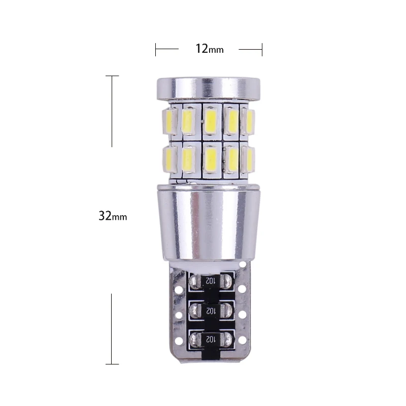 Светодиодный светильник T10 W5W 194 168 Canbus 1 шт. белый 3014 30 SMD для салона автомобиля