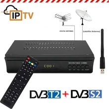 Digital Terrestrial Satellite TV Receiver Combo Dvb T2 + S2 Dvb-t2 Dvb-s2 Tv Box IPTV Youtube H.264 AC3 MPEG-2/4 Russia Europe