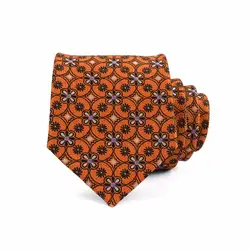8 см Ширина Классическая Мода Vogue с цветочным принтом галстук оптом бизнес галстуков для мужчин узоров конструкций рисунок Оранжевый