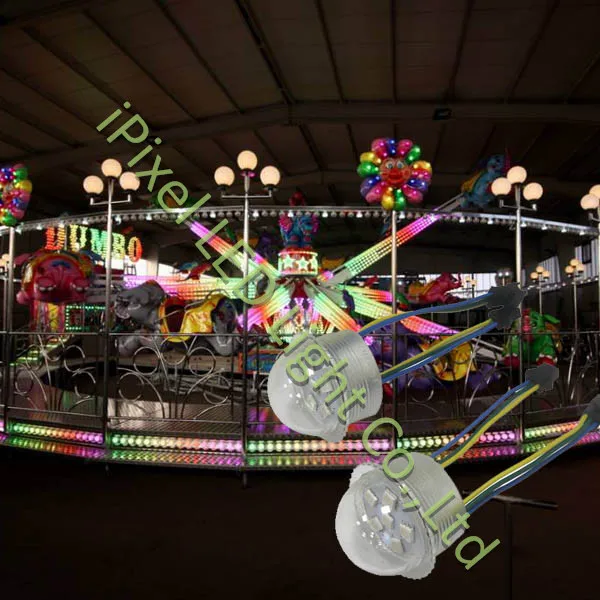 

12V LED RGB pixel point lights 26mm/35mm cabochon LED pixel light