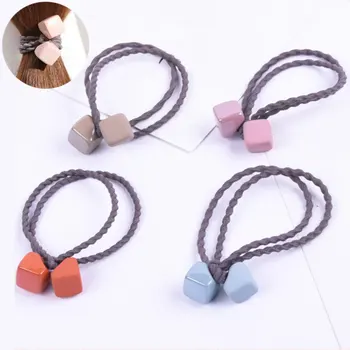 

Small Headband Fresh Hair Rope Female Square Hair Circle Student Tie Hair Band Simple Personality Wild Head Jewelry