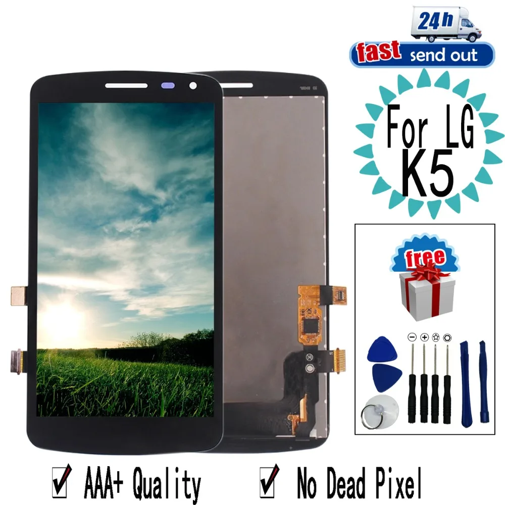 5 0 &quotK5 LCD для LG K5 дисплей X220 X220MB X220DS кодирующий преобразователь сенсорного экрана