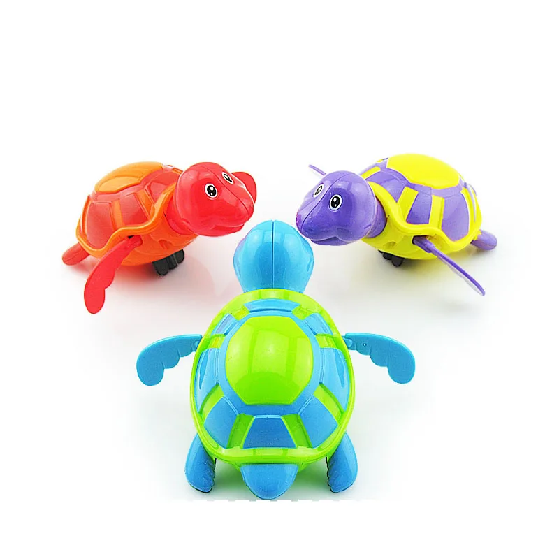 Hot Sale Newborn Cute Cartoon Animal Tortoise Baby Bath Toy Infant Swim