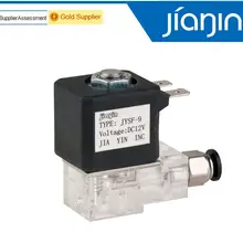 JYSF-9 нормально закрытый 2,9 мм Cannula N/C 2/2 ходовой клапан DC 12 В G1/8 'латунь парогенератор воды Соленоидный клапан кофеварки