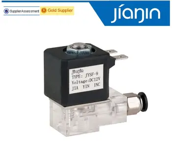 

JYSF-9 Normally Closed 2.9mm Cannula N/C 2/2 Way Valve DC 12V G1/8' Brass Steam Generator Water Solenoid Valve Coffee Makers