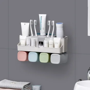 

Room Luggage Carrier Avoid Punch Suction Wall Toilet Toilets Suit Trill Artifact Automatic Squeeze Toothpaste Out Of A Tube