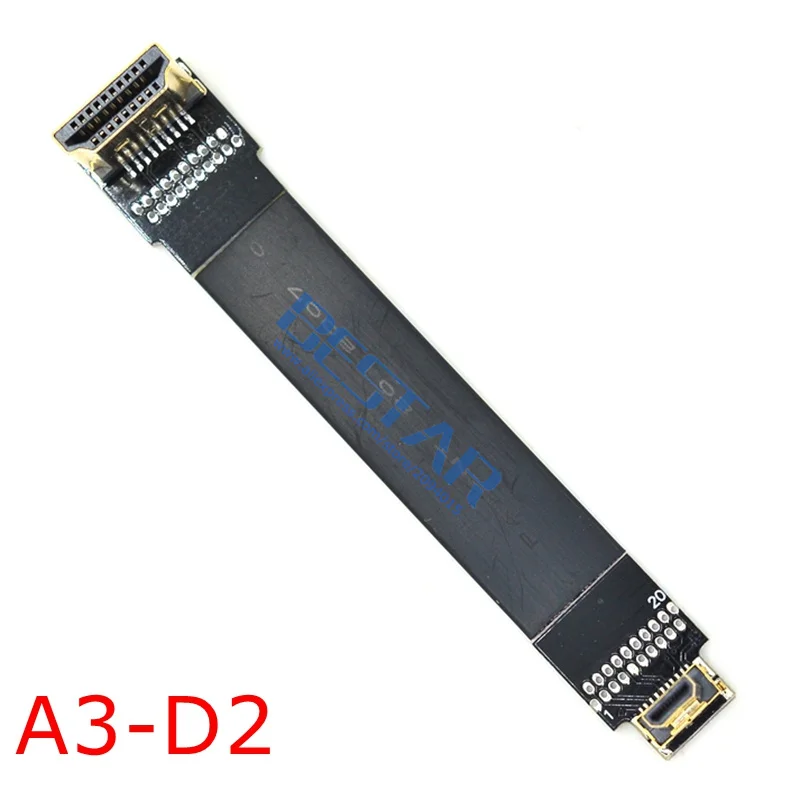 A3 FPV Micro HDMI Mini HDMI адаптер 5 см-2 м FPC плоский кабель HDMI 2,0 Экранирование 4k 60 Гц для мультикоптера аэрофотосъемки