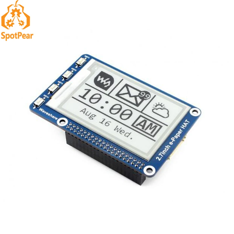 

raspberry pi 2.7inch lcd 264x176 e-paper e-lnk display