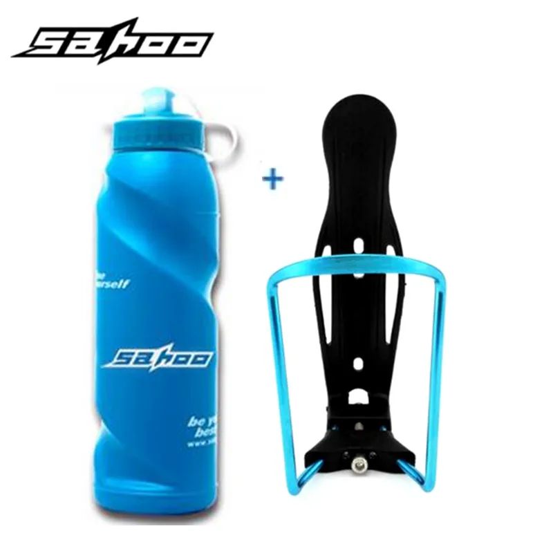 Лидер продаж; Новинка SAHOO синий велосипед бутылку воды Еда Класс PE Пластик 700 мл Велоспорт велосипед Спорт бутылка для воды с Пылезащитный чехол