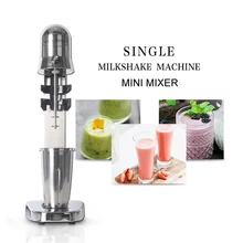 Mini Electric 650ML Standing Blender Milkshake Mixers Stainless Steel Milkshake Smoothies Machine With 2Pcs Cup itop electric single milkshake mixers stainless steel milkshake foam bubble tea shop smoothies maker blender machine