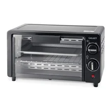 Мини-печь Galaxy GL 2619(мощность 1000 Вт, объем 9 л, температурный режим 100-250°С, таймер, 2 нагревательных элемента