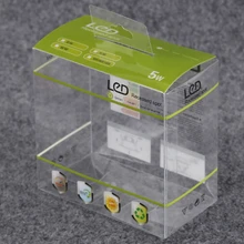 Заказной небольшой складной прозрачный, ПВХ ПЭТ пластиковый подарочная упаковка коробка, УФ уникальная мягкая складка прозрачная коробка из ПЭТ- PX20135