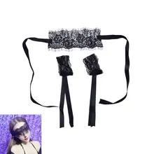Партия игры струйное-флирт Кружева Eye Mask SM Blindfold Секс Связывание Секс-игрушки для пары Игры для взрослых для Для женщин фетиш