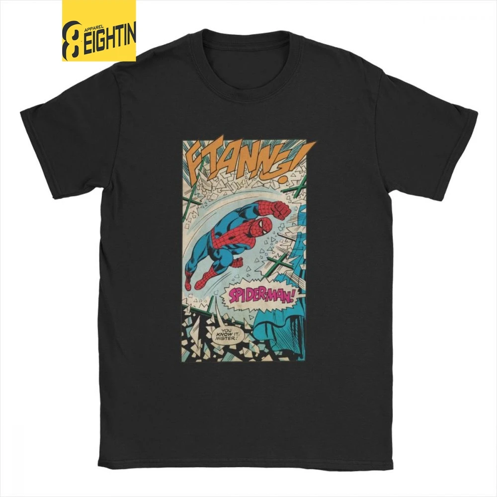 

Spider Man You Know It Mister T-Shirts Men Cotton T Shirts Far From Home Parker Avengers Comic Heroes Marvel Tee Plus Size Tops