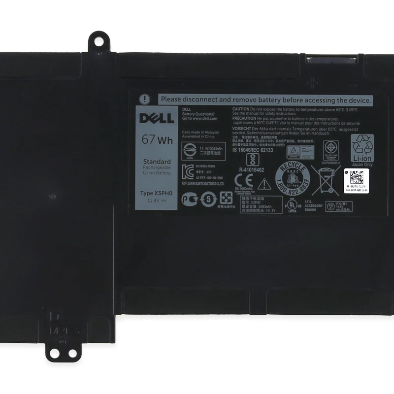 Оригинальный аккумулятор для ноутбука Dell Chromebook 13 7310 MJFM6 X3PH0 Tablet 11 4 V