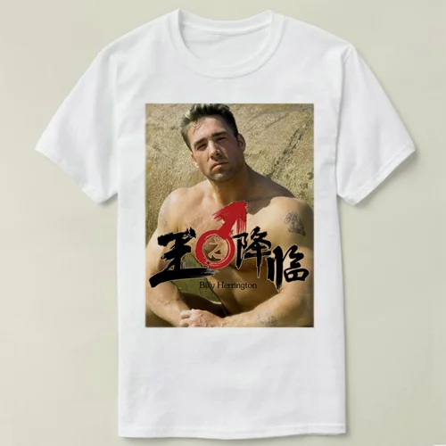 

Billy Herrington clothing summer solid t-shirt male casual tshirt fashion mens short sleeve plus size 3XL cmt