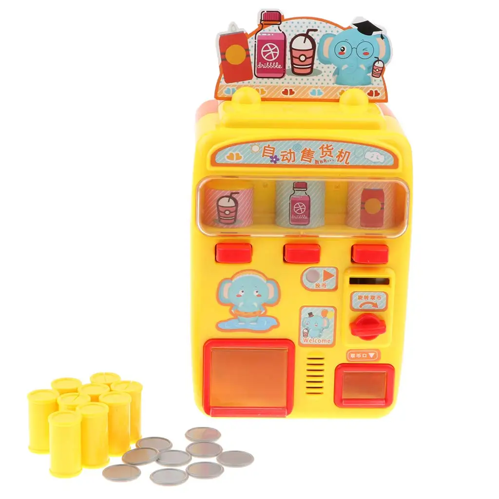 Миниатюрные Электронные Пластиковые Торговый автомат ролевые игры Ролевые Игры развивающие игрушки подарок на день рождения для детей