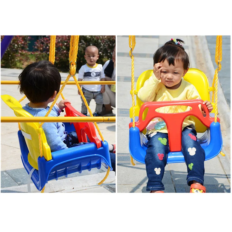 

3 in 1 Multifunctional Safe Children Swing Kid Kindergarten Playground Family Large Space Color Baby Swing Children Outdoor Toys