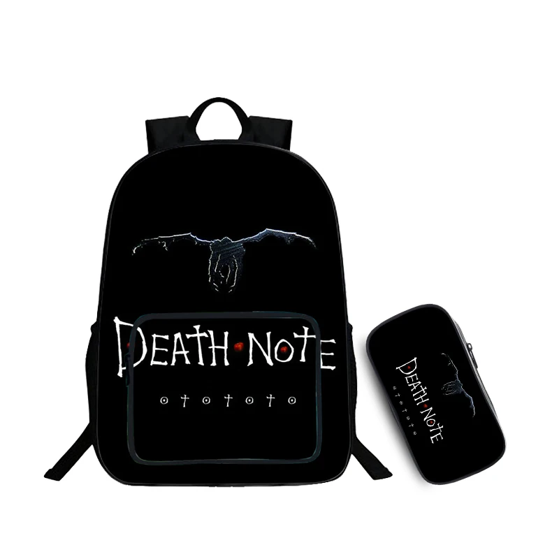 

Anime Death Note Backpack Printing College Student School Bag Satchel Preppy Designer Laptop Backpack Shoulder Book Bag Rucksack